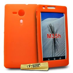 Accessory Master beschermhoes gemaakt van siliconen gel voor Sony Xperia SP M35H, oranje