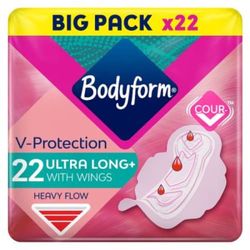 Bodyform Ultra Super Long Towel with Wings, 24 Pads