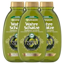 Garnier I veri tesori Riparazione Balsamo Miele Tesori, rafforza e nutre i capelli danneggiati e fragili, 3 x 200 ml