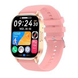 Cool Smartwatch Delta Silicone Rosa (Amoled, Chiamate, Salute, Sport), Rosa, Grande