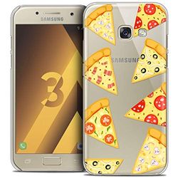 Caseink - Beschermhoes voor Samsung Galaxy A3 2017 (A320) [Crystal HD Collection Foodie Design Pizza - Rigide - Ultra dun - Gedrukt in Frankrijk]