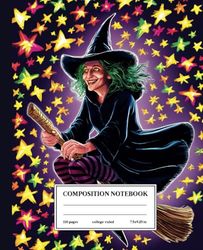 Spooky Witch Composition Notebook: College Ruled: Halloween Magic - Ideal for Notes and Enchanting Designs
