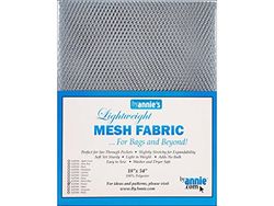 by Annie sup209 Pewter Leggero, 100% Poliestere Tessuto a Rete, Argento, 46 x 137 cm