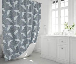 Bonamaison Digitally Printed Shower Curtain, 1 Piece 150x200 Cm - Designed And Manufactured in Turkey