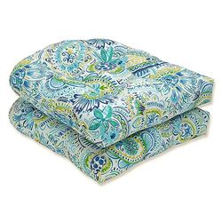 Pillow Perfect Outdoor | Indoor Gilford-Cuscino per Sedia in Vimini Baltico, Set da 2, Poliestere, 19 Inches x 19 Inches, 2 unità
