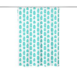 Bonamaison, Rideau de Douche Imprimé Numériquement, Anneaux de Rideau de Douche Inclus, 1 Pièce, 140X200 Cm - Conçu et fabriqué en Turquie