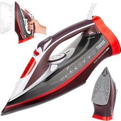 Teesa SLIDE PRECISION 3000 stoomstrijkijzer, rood-wit-grijs
