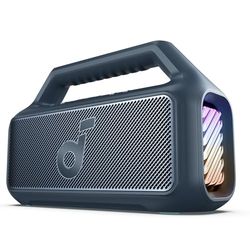 Soundcore Cassa Bluetooth Portatile Boom 2, 80W Booming Sound con Subwoofer e BassUp 2.0, 24H, IPX7, Luce LED, USB-C, EQ Personalizzato, per Esterni, Campeggio Spiaggia e Giardino