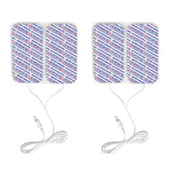TensCare MamaTens Électrodes de remplacement avec connexion de fil circulaire pour le modèle New Mama TENS, lot de 4