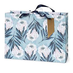 Hotchpotch Grote Bloemen Landschap Cadeautas - Blauw