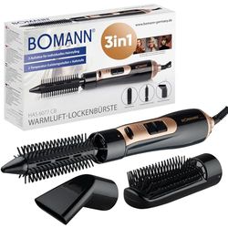 Bomann Spazzola ad aria calda 3 accessori | per tutte le lunghezze dei capelli | Spazzola per asciugacapelli con livello freddo per Style-Fix | 2 livelli | Spazzola rotonda | Cavo a 360° | Spazzola ad