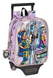 Safta MONSTER HIGH Sac à dos pour enfants de différents âges, confortable et polyvalent, qualité et résistance, 22 x 10 x 27 cm, Lilas, lilas, Estándar, Décontracté