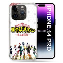 Cover compatibile MagSafe per Iphone 14 Pro (6.1) Manga My Hero Academia, colore: Bianco
