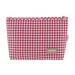 Cambrass - Trousse De Toilette Vichy Rouge 6x28x20 cm