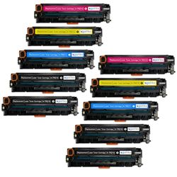 Go Inks 2 Set of 4 + Extra Black Laser Toner Cartridges to replace HP CF210X/CF211A/CF212A/CF213A Compatible/non-OEM for use with HP LaserJet Pro 200 Color Printers (10 Toners)