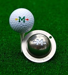 Tin-Cup Alpha Players Cup M Marqueur de Balle de Golf Mixte, Acier, Taille Unique