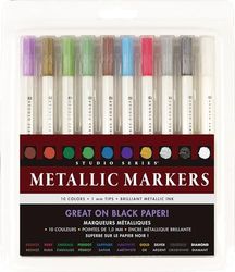 Peter Pauper Press Studio Series Metallic Markers (Set of 10)