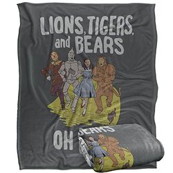 THE WIZARD OF OZ Silky Touch Super Soft Throw Blanket 152 x 127 cm