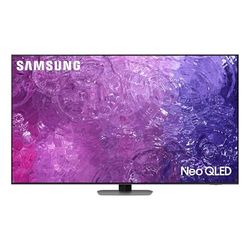 Samsung TV Neo QLED QE85QN90CATXZT, Smart TV 85" Serie QN90C, Neo QLED 4K UHD, Dolby Atmos, Alexa e Google Assistant integrati, Carbon Silver, 2023, DVB-T2