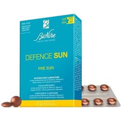 Bionike Defence Sun - Integratore Alimentare di Beta-Carotene (Vitamina A), Vitamina E, C, Rame e Zinco, Azione Antiossidante, Coadiuvante ai Prodotti Topici per la Fotoprotezione, 30 Compresse