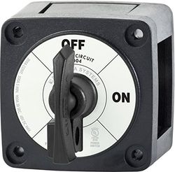 Blue Sea Systems 6004200 m-Series Interrupteur de batterie verrouillable Marche/Arrêt Noir