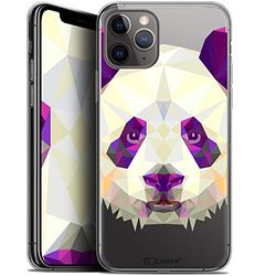 Caseink Hoesje voor Apple iPhone 11 Pro (5.8) [Gel HD Bedrukt in Frankrijk Polygon Serie Animal - Zacht, Ultradun] Panda