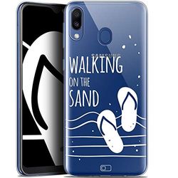 Caseink fodral för Samsung Galaxy M20 (6.3) [gel HD kollektion sommar design promenader på sanden - mjuk - ultratunn - tryckt i Frankrike]