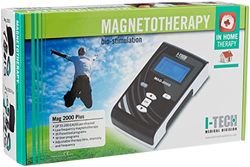 IACER I-Tech MAG 2000 Plus, voor thuis en professioneel Magnetotherapie, 2 kanalen van elk 200 Gauss, 35 programma's, tot 10 gebruikersgeheugens, elastische band met 3 spoelen, tas