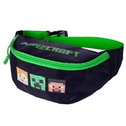 Astra - Minecraft Alex & Steven Baby Carrier, 26 x 10 x 7 cm, Polyester, Black, Multicolored, 26 x 10 x 7 cm, Waist Bag 79-115cm Waist