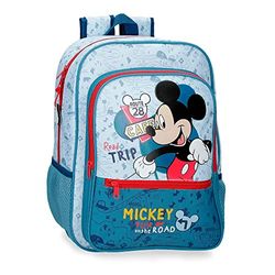 Disney Road Trip Koerierstas voor kinderen, Blauw, Mochila Escolar con Carro, schoolrugzak met trolley