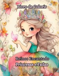 Livro de Colorir: Reinos Encantado de Princesas e Fadas