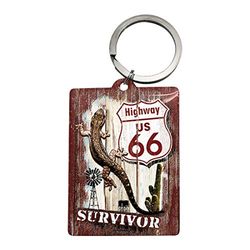 Nostalgic-Art Route 66 uS Highways Desert Surviver-Porte-clés - 4,5 x 6 cm