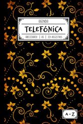 Agenda telefónica abecedario: Libreta de direcciones y contactos telefónicos con 324 registros y ordenación A-Z. Listín telefónico elegante y vintage. ... contacto. Bonita guía telefónica para regalar