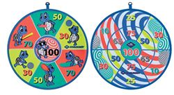 Schildkröt Unisex – volwassenen schildpad, 1 klittenband-dartbord, aan beide zijden bedrukt met verschillende doelvelden, 2 x 3 klittenbandballen voor 2 spelers, soft dart, 970148, effen