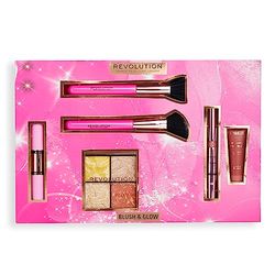 Makeup Makeup Revolution Set Regalo Blush & Glow, Blush Liquidi, Illuminanti e 2 Pennelli Inclusi