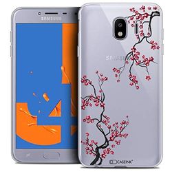 Caseink fodral för Samsung Galaxy J4 2018 J400 (5.5) fodral [kristallgel HD sommarkollektion Sakura - mjuk - ultratunn - tryckt i Frankrike]