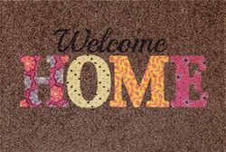 oKu-Tex Felpudo, poliamida, welcome Home, 40 x 60 cm