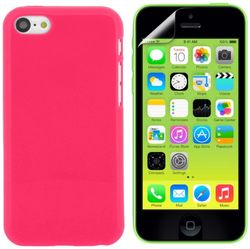 4-OK Protek Dúo Colors-Set custodia in silicone + pellicola per protezione schermo, per Apple iPhone 5C