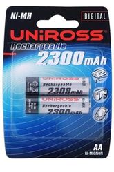 1 x 2 Uniross accu NiMH Mignon 2300 mAh Digitaal