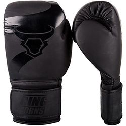 Ringhorns Charger Luvas de boxe, unissexo para adulto, preto/preto, 14oz