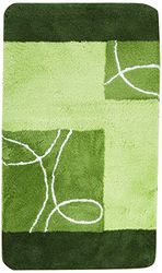 Kleine Wolke Badmat Curly groen 70 x 120 cm