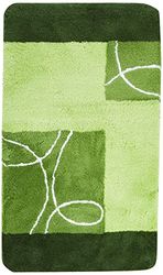 Kleine Wolke Curly Alfombrilla de baño, Acrílico, Verde, 70 x 120 cm