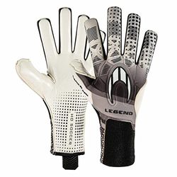 HO Soccer MG Legend Elite Negative Black Målvaktshandskar, Unisex Vuxen, Svart/Vit, 8