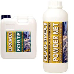 Euromeci Forte, Detergente sgrassante nautico energico, 5000 ml & Powder Net, Sbiancante per gel-coat e teak in polvere, 750 g