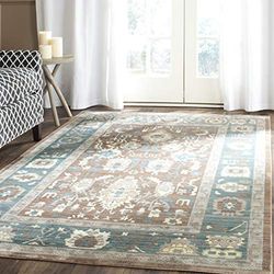 Safavieh Modieus tapijt, VAL122 VAL122 160 x 230 cm Schokolade/Mehrfarbig Blau