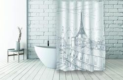 MSV Douchegordijn van polyester, 180 x 200 cm, 200 x 180 cm