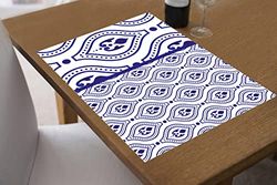 Doge Milano Set de 2 sets de table rectangulaires, 100% Made in Italy, Sets de table américains avec impression numérique, antidérapants et lavables, Modèle Glam - Virginia, cm 40x30