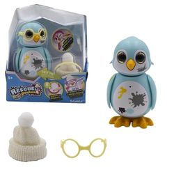 Silverlit E8SA2Qm349 Mini-pinguïn met 10 modi en interacties, 3 zeb-oordelen, geluids- en lichteffecten, voor leren, inclusief AAA-batterijen, vanaf 5 jaar