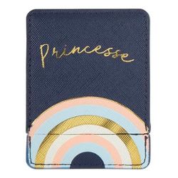 Draeger Paris | Zakspiegel prinses met etui in regenboogblauw | vierkante make-upspiegel om mee te nemen | ideaal voor thuis en op reis | 9 x 7 cm | gepersonaliseerd cadeau voor alle gelegenheden