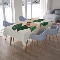 Bonamaison, Anti-moisissure, Séchage Rapide, Résistant aux Taches, Lavable en Machine, 100% Polyester Nappe de Table (140cm x 200cm) - Conçu et Fabriqué en Turquie